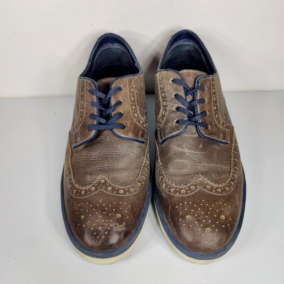 ROAN by BED STU Derby Oxford Rustic Grey Navy Lace Up Leather Men\'s Shoe Size 10 main image 9